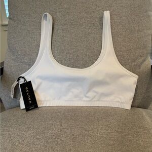 Aritzia Golden mini A/B cup bra top white BNWT